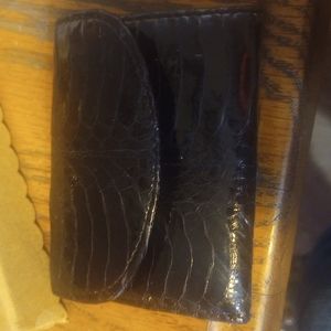 Jennifer Moore snakeskin wallet